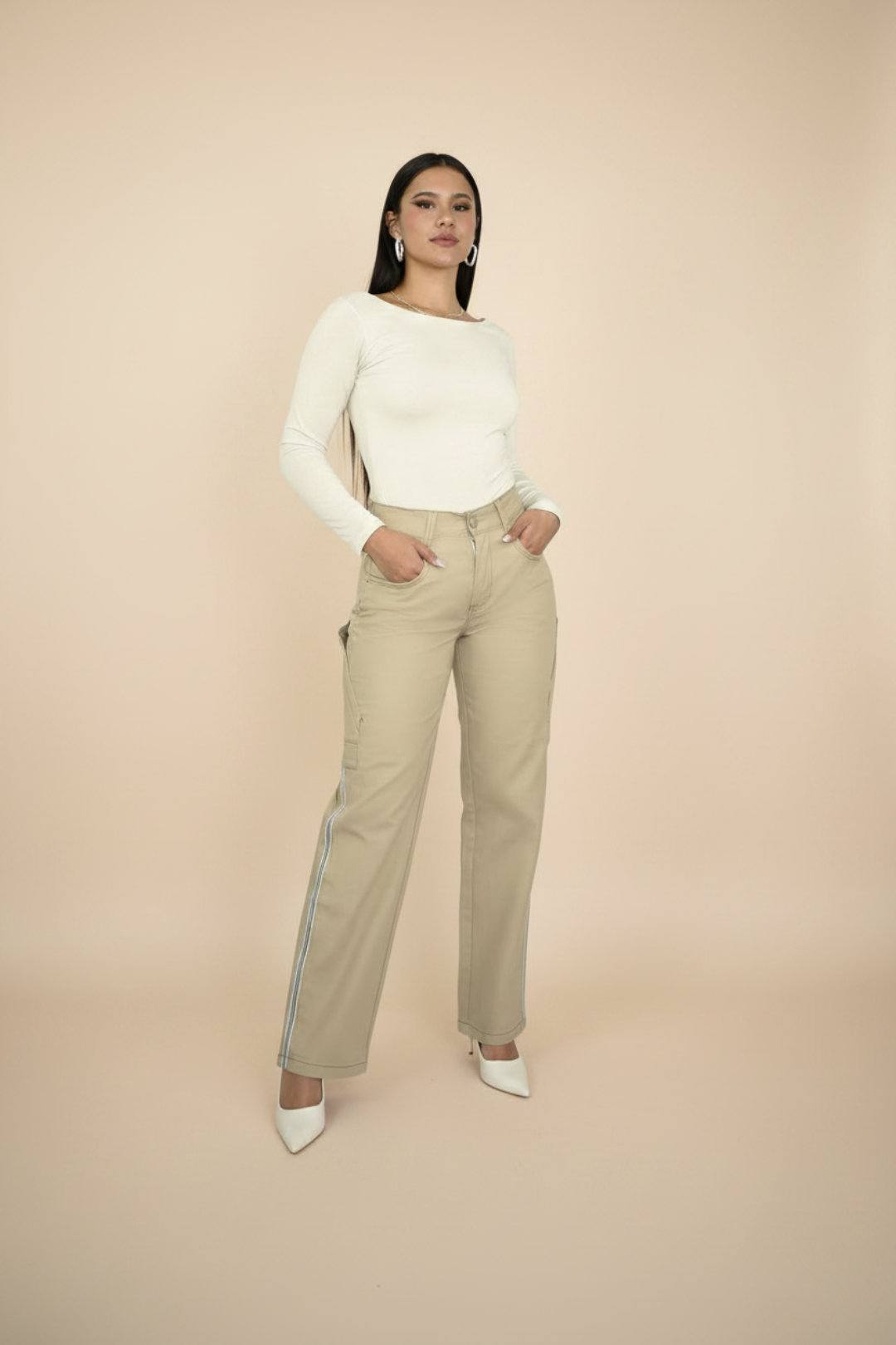 PANTALÓN BOTA RECTA TIRO ALTO