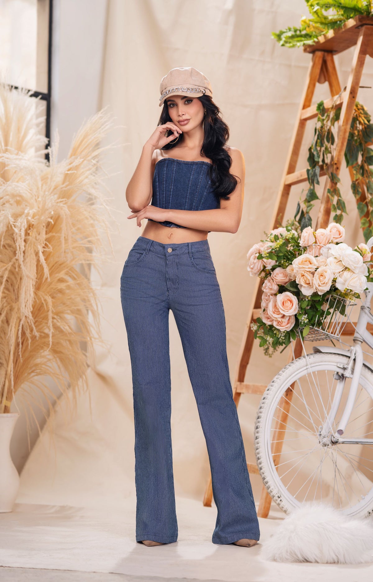 JEAN PUSH UP OCHENTERO LINEAS